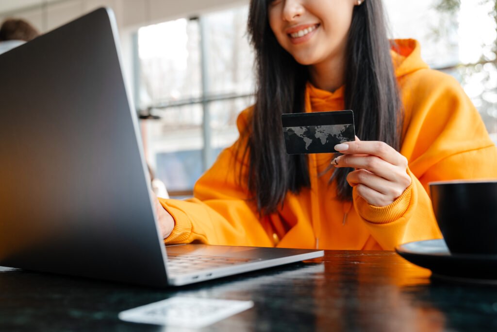 Online furniture shopping using credit card